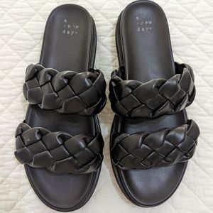A New Day women's sandals.  Size 9.  Black. Worn once.